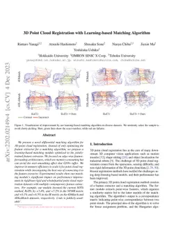 3D Point Cloud Registration with Learning-based Matching Algorithm