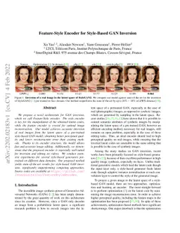 Feature-Style Encoder for Style-Based GAN Inversion