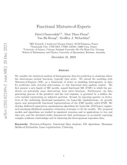 Functional Mixtures-of-Experts