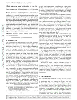 Multi-task head pose estimation in-the-wild