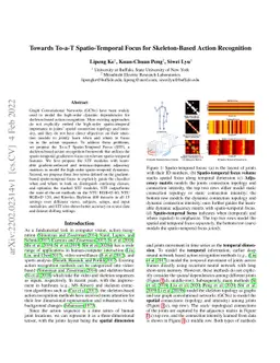 Towards To-a-T Spatio-Temporal Focus for Skeleton-Based Action
  Recognition