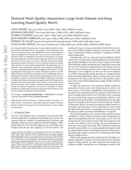 Textured Mesh Quality Assessment: Large-Scale Dataset and Deep
  Learning-based Quality Metric