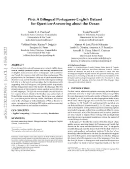 Pirá: A Bilingual Portuguese-English Dataset for Question-Answering
  about the Ocean