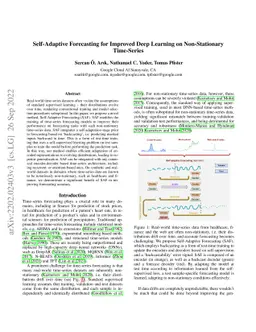 Self-Adaptive Forecasting for Improved Deep Learning on Non-Stationary
  Time-Series