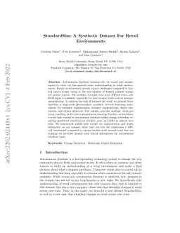 StandardSim: A Synthetic Dataset For Retail Environments