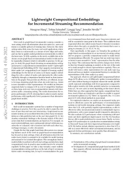 Lightweight Compositional Embeddings for Incremental Streaming
  Recommendation