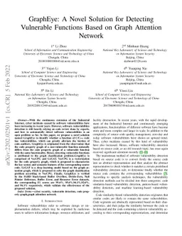 GraphEye: A Novel Solution for Detecting Vulnerable Functions Based on
  Graph Attention Network
