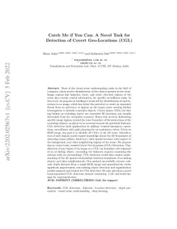 Catch Me if You Can: A Novel Task for Detection of Covert Geo-Locations
  (CGL)