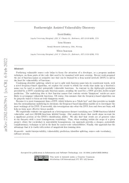 Featherweight Assisted Vulnerability Discovery