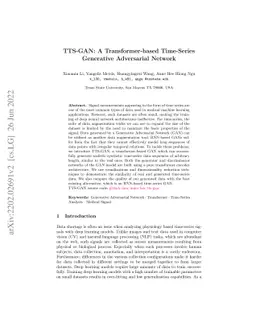 TTS-GAN: A Transformer-based Time-Series Generative Adversarial Network
