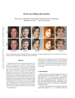 FEAT: Face Editing with Attention