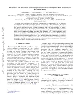 Estimating the Euclidean quantum propagator with deep generative
  modeling of Feynman paths