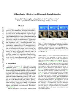 GLPanoDepth: Global-to-Local Panoramic Depth Estimation