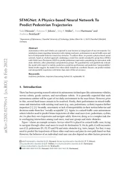 SFMGNet: A Physics-based Neural Network To Predict Pedestrian
  Trajectories