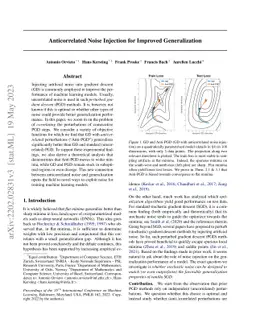 Anticorrelated Noise Injection for Improved Generalization
