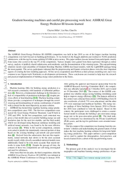 Gradient boosting machines and careful pre-processing work best: ASHRAE
  Great Energy Predictor III lessons learned