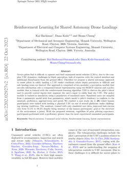 Reinforcement Learning for Shared Autonomy Drone Landings