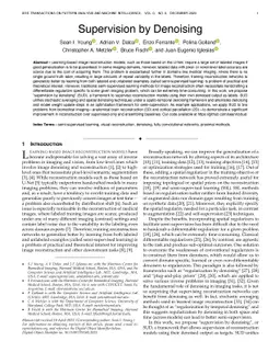 Supervision by Denoising for Medical Image Segmentation