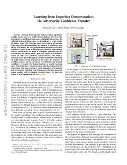 Learning from Imperfect Demonstrations via Adversarial Confidence
  Transfer