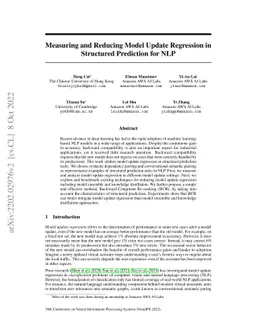 Measuring and Reducing Model Update Regression in Structured Prediction
  for NLP