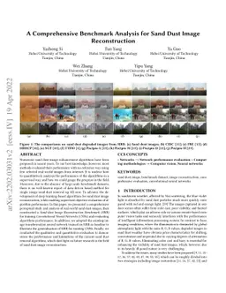A comprehensive benchmark analysis for sand dust image reconstruction
