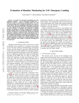 Evaluation of Runtime Monitoring for UAV Emergency Landing