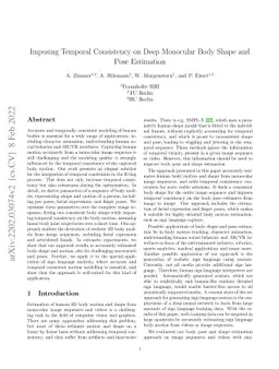 Imposing Temporal Consistency on Deep Monocular Body Shape and Pose
  Estimation