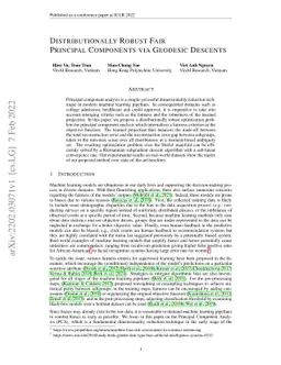 Distributionally Robust Fair Principal Components via Geodesic Descents