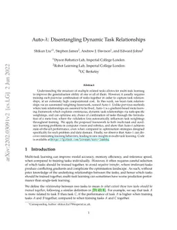 Auto-Lambda: Disentangling Dynamic Task Relationships