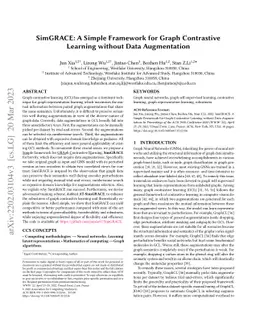 SimGRACE: A Simple Framework for Graph Contrastive Learning without Data
  Augmentation