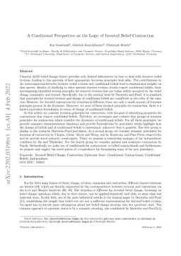 A Conditional Perspective on the Logic of Iterated Belief Contraction