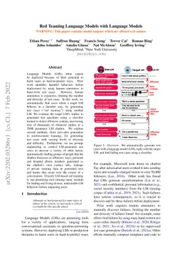 Red Teaming Language Models with Language Models
