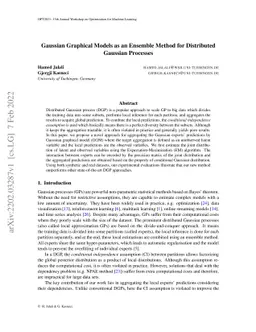Gaussian Graphical Models as an Ensemble Method for Distributed Gaussian
  Processes