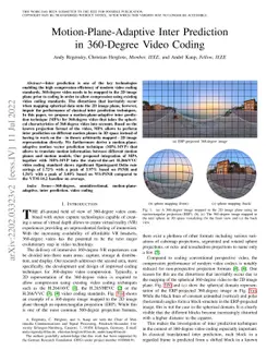 Motion-Plane-Adaptive Inter Prediction in 360-Degree Video Coding