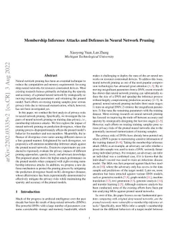 Membership Inference Attacks and Defenses in Neural Network Pruning