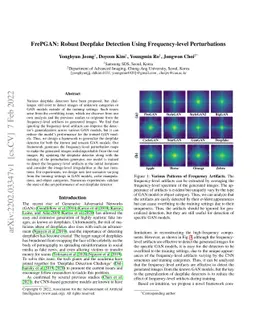 FrePGAN: Robust Deepfake Detection Using Frequency-level Perturbations