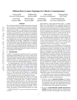 Efficient Direct-Connect Topologies for Collective Communications