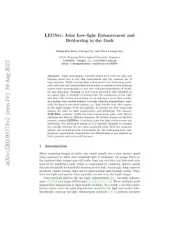 LEDNet: Joint Low-light Enhancement and Deblurring in the Dark