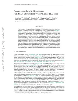 Corrupted Image Modeling for Self-Supervised Visual Pre-Training
