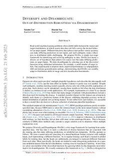 Diversify and Disambiguate: Learning From Underspecified Data