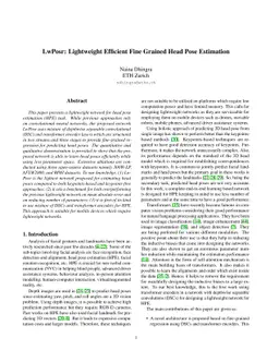 LwPosr: Lightweight Efficient Fine-Grained Head Pose Estimation