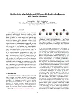 Aladdin: Joint Atlas Building and Diffeomorphic Registration Learning
  with Pairwise Alignment
