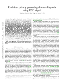 Real-time privacy preserving disease diagnosis using ECG signal