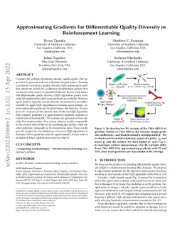 Approximating Gradients for Differentiable Quality Diversity in
  Reinforcement Learning
