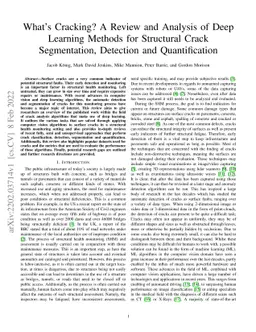 What's Cracking? A Review and Analysis of Deep Learning Methods for
  Structural Crack Segmentation, Detection and Quantification