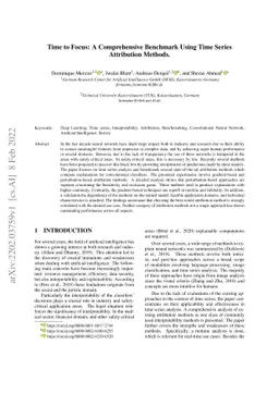 Time to Focus: A Comprehensive Benchmark Using Time Series Attribution
  Methods