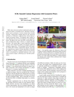 SCR: Smooth Contour Regression with Geometric Priors