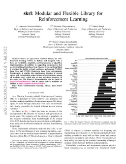 skrl: Modular and Flexible Library for Reinforcement Learning