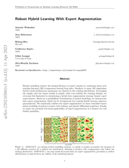 Robust Hybrid Learning With Expert Augmentation