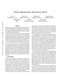 PACSan: Enforcing Memory Safety Based on ARM PA